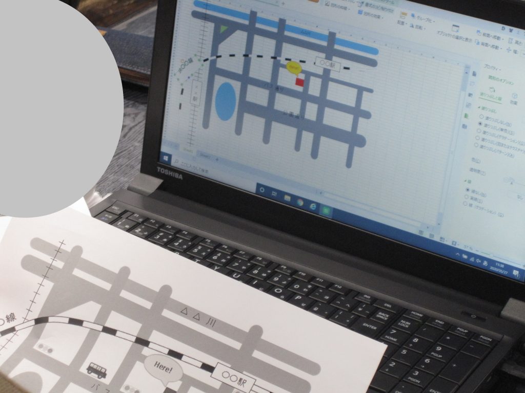 Excelで地図作りにチャレンジ♪のイメージ画像