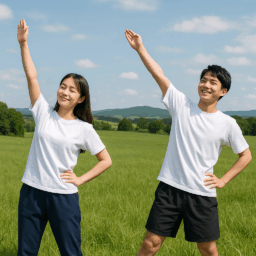 適度の運動は、健康を生み、育て、長もちさせる。のイメージ画像