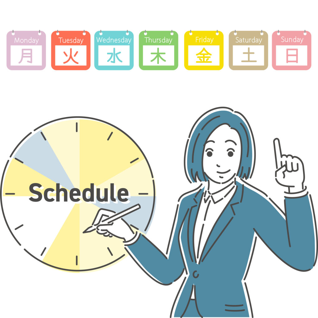 時間管理de自分管理。のイメージ画像
