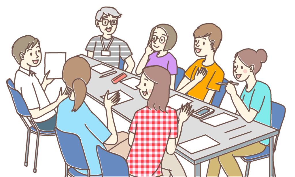 自分の意見も人の意見も✨グループディスカッションで得られる力💡のイメージ画像