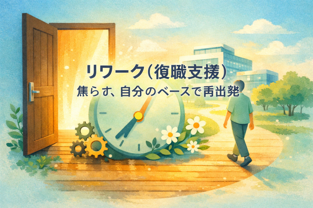 就労移行支援 / リワーク「また働きたい」という気持ちを、ちゃんと形にするために——リワークという選択肢のことのイメージ画像