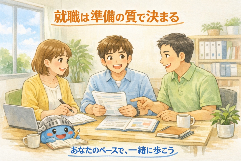 就職は「準備の質」で決まる。ティオくまもと新市街が大切にしていることのイメージ画像