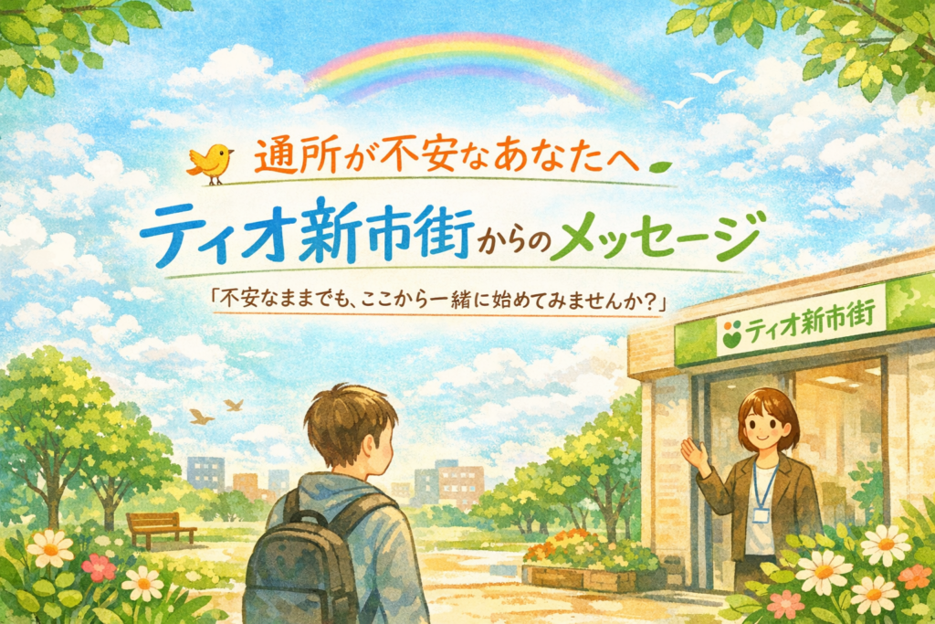 「続けられるか不安」そのまま来てくださいのイメージ画像