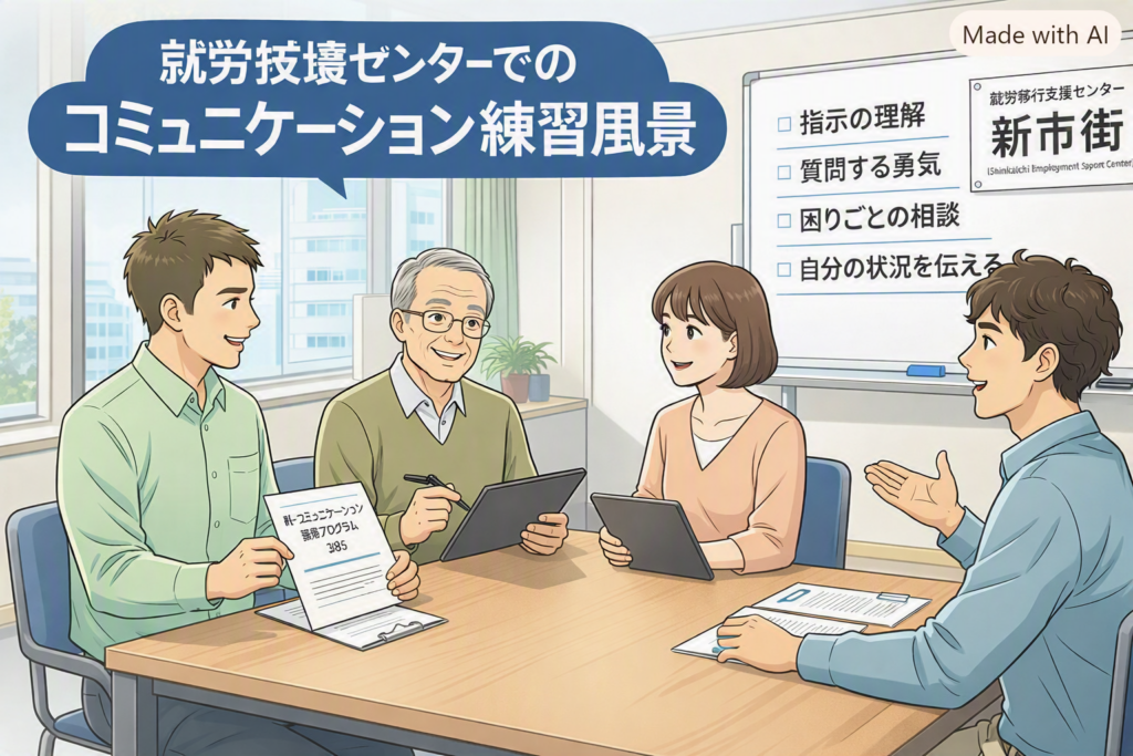 なぜ「コミュニケーション」の練習が、就労準備で欠かせないのかのイメージ画像