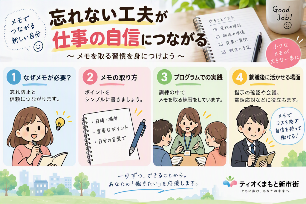 忘れない工夫が仕事の自信につながるのイメージ画像