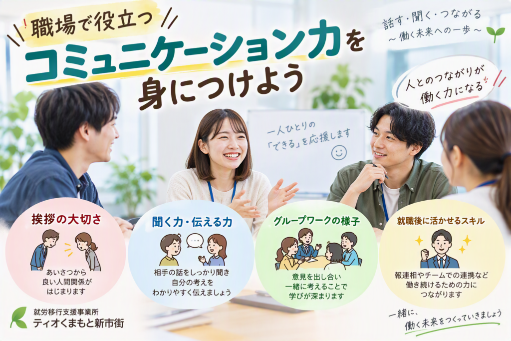 職場で役立つコミュニケーション力を身につけようのイメージ画像