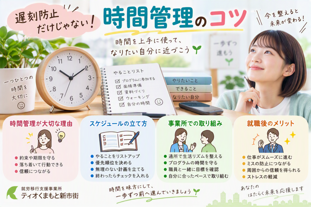 遅刻防止だけじゃない！時間管理のコツのイメージ画像