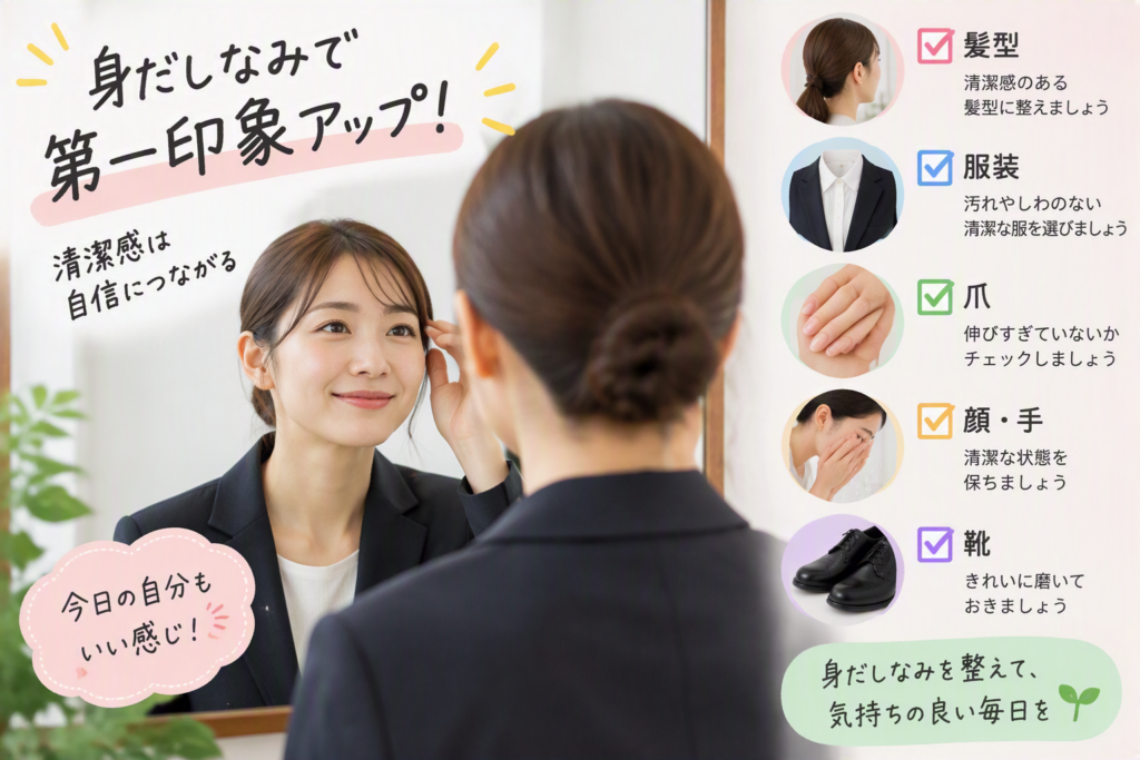 第一印象アップ！身だしなみの基本のイメージ画像